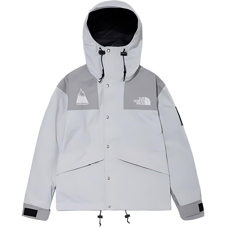 TNF Origins 86 Colorblock Zip Hooded Jacket Grey Waterproof NJ2HN04C