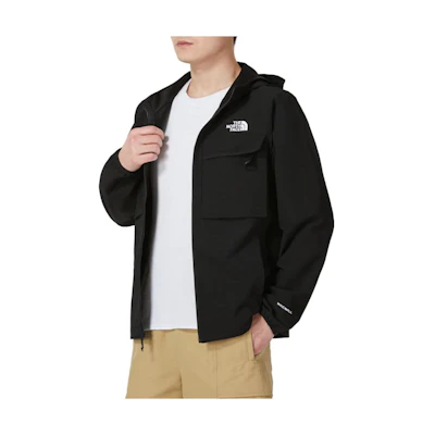TNF Outdoor Casual Black Jacket with Logo NF0A83TL-JK3