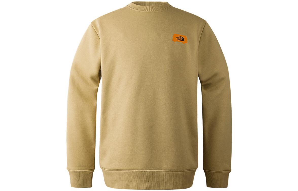 TNF Outdoor Casual Sweatshirt Khaki Hand-Drawn Back Print Unisex NF0A8AKW-LK5