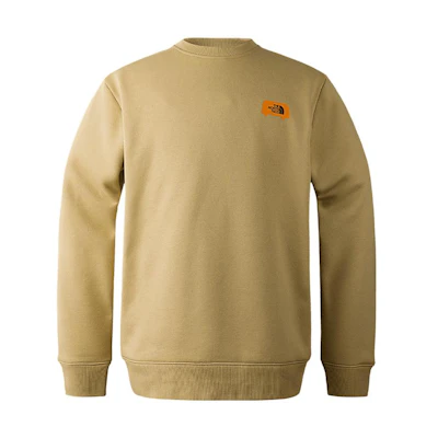 TNF Outdoor Casual Sweatshirt Khaki Hand-Drawn Back Print Unisex NF0A8AKW-LK5