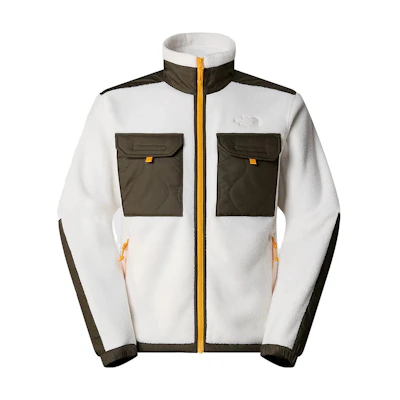 TNF Outdoor Colorblock Fleece Jacket in White NF0A7UJB-67U