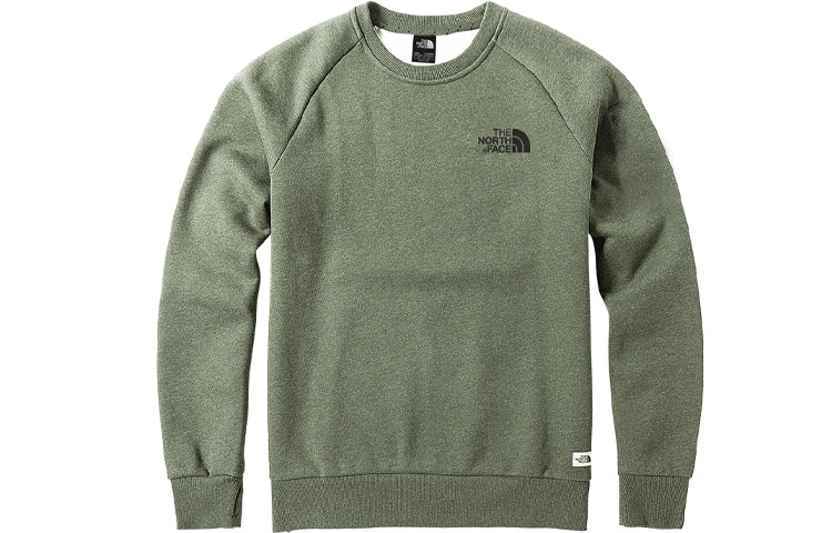 TNF Outdoor Fleece Crewneck Sweatshirt Olive Green Unisex NF0A4UDE-7D0