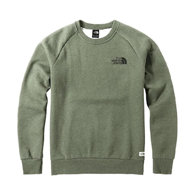 TNF Outdoor Fleece Crewneck Sweatshirt Olive Green Unisex NF0A4UDE-7D0