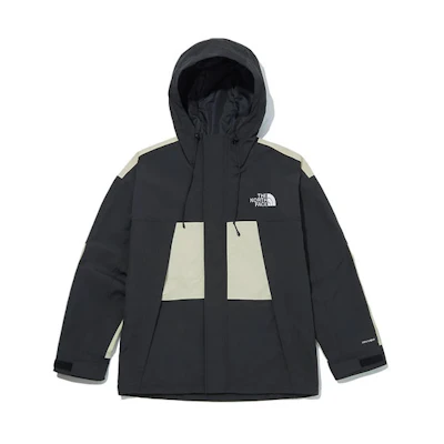 TNF Outdoor Hooded Waterproof Jacket Unisex Black Khaki NJ2HM09C