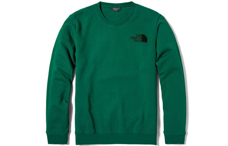 TNF Outdoor Knit Crewneck Pullover Sweatshirt Green (Unisex) NF0A4NES-NL1