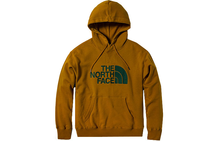 TNF Outdoor Knit Pullover Hoodie Brown - Couple's Regular Fit 4NEQ-VC7