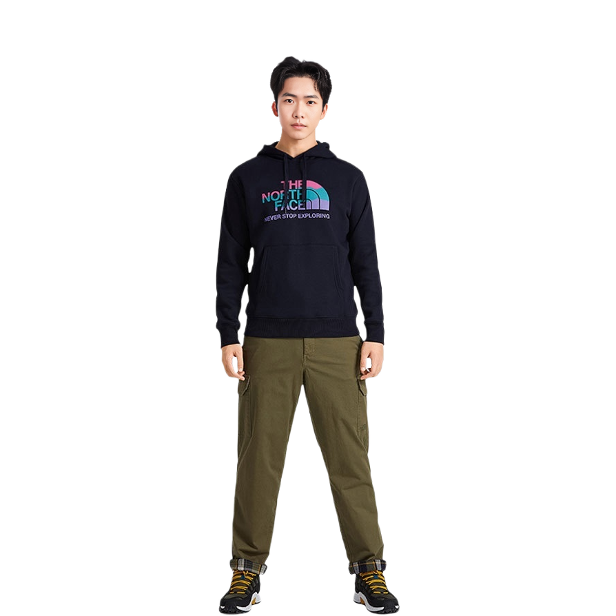 TNF Outdoor Logo Print Fleece Hoodie Blue (Unisex) NF0A7W8K-RG1 圖 3