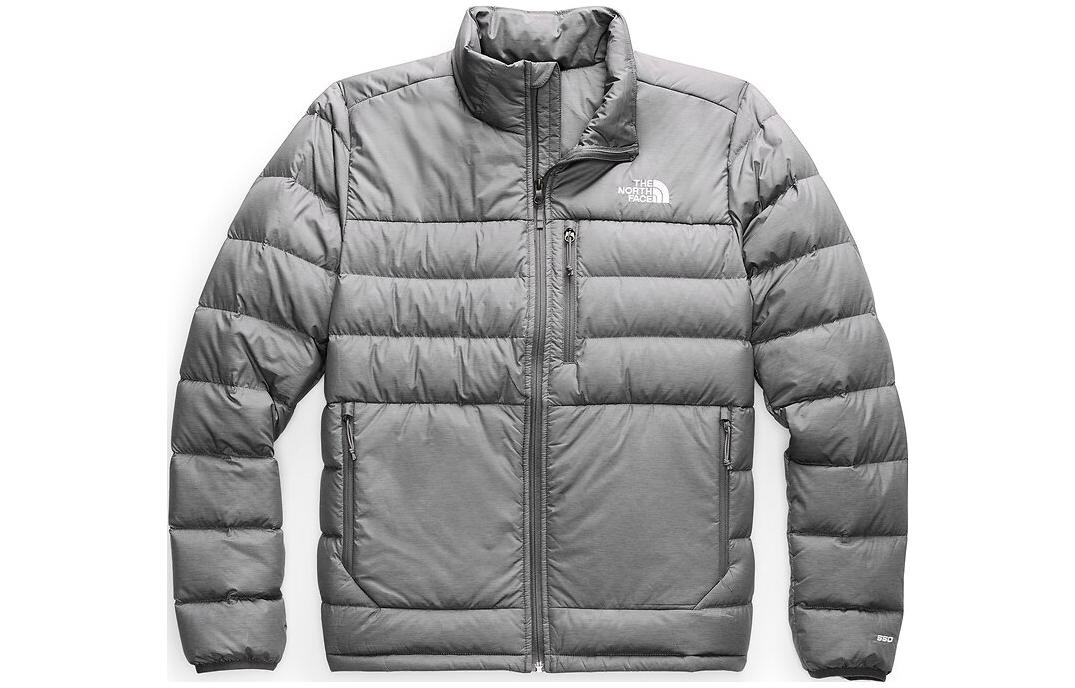 TNF Outdoor Logo Print Full-Zip Down Jacket for Men NF0A4R29-DYY