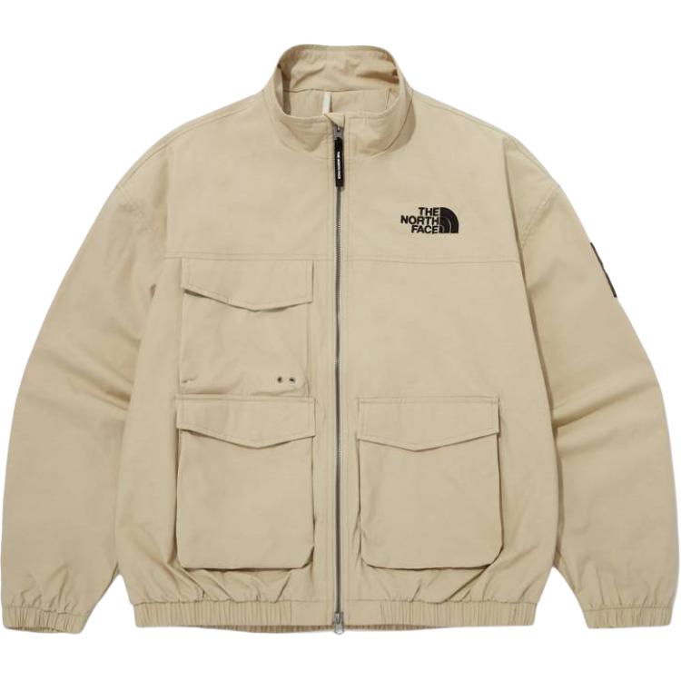 TNF Outdoor Multi-Pocket Casual Zip Jacket Light Beige NJ3BQ02K