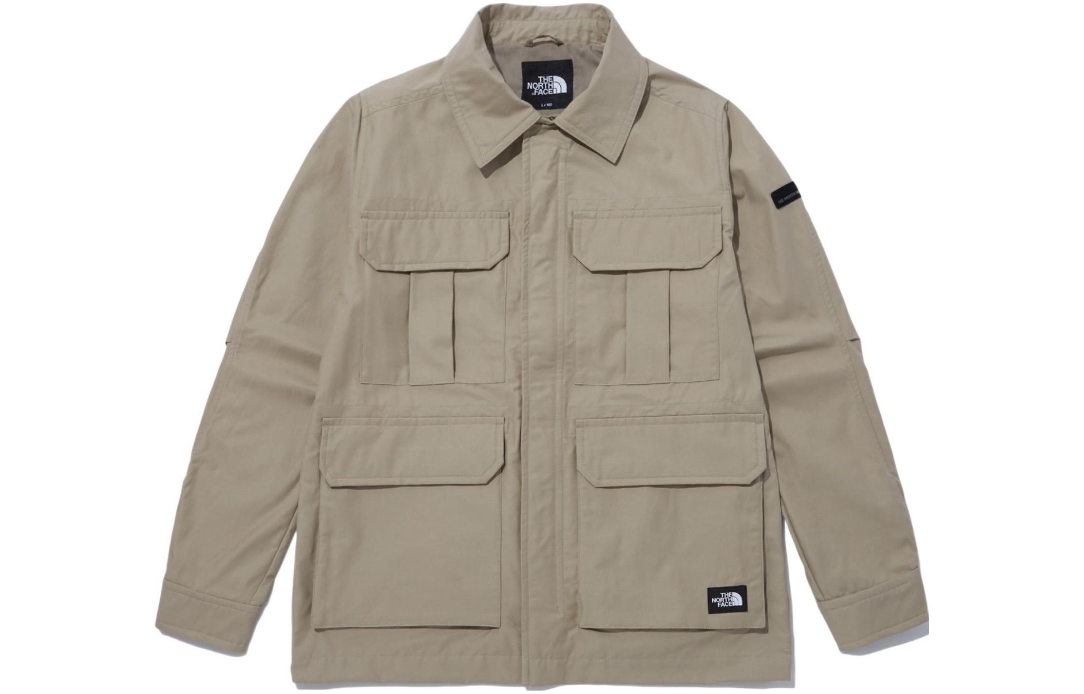 TNF Outdoor Multi-Pocket Khaki Jacket Unisex Casual Workwear Style NJ3BN51C 圖 2