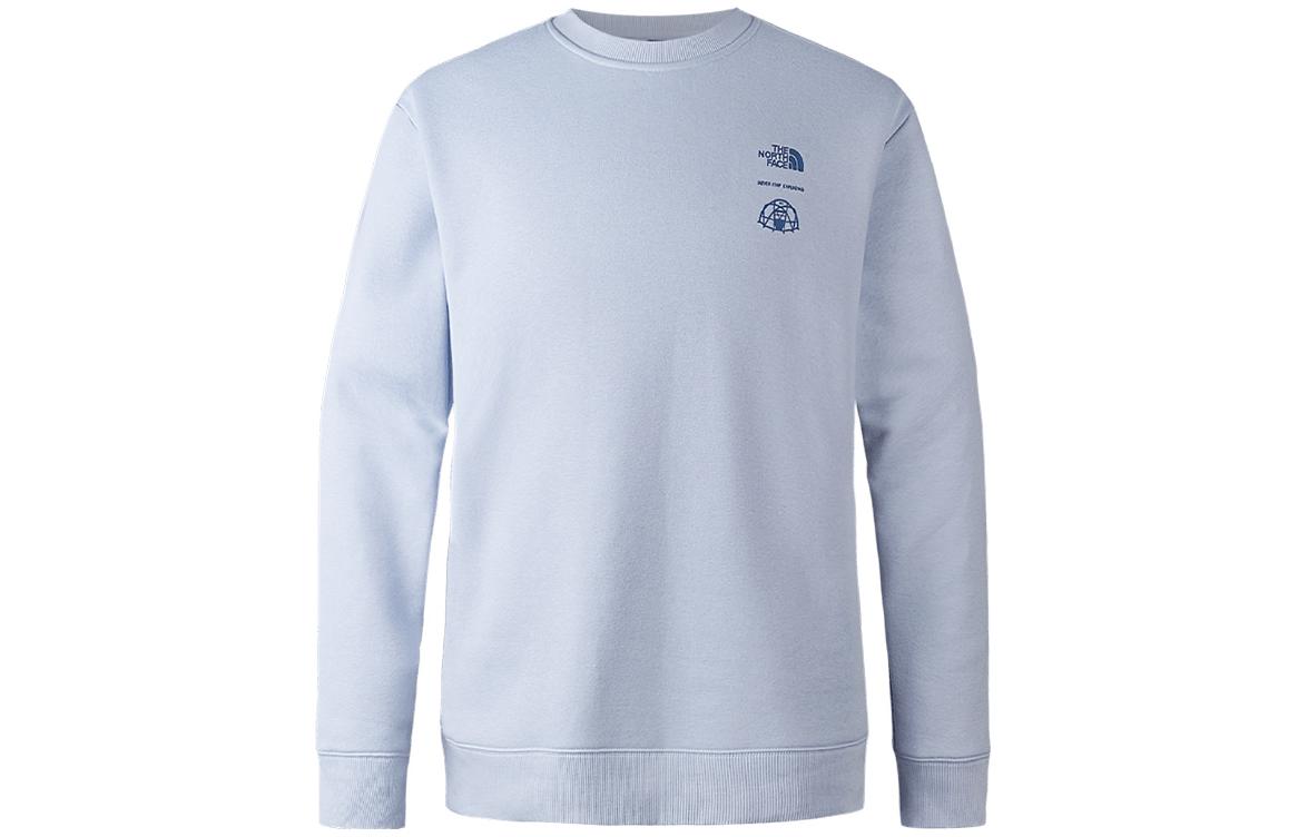 TNF Outdoor Pullover Sweatshirt Blue with Back Logo Print Unisex NF0A8AKY-I0E