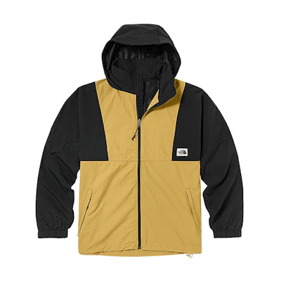 TNF Outdoor Water-Resistant Hooded Jacket Khaki Color NF0A5JY9-4E5