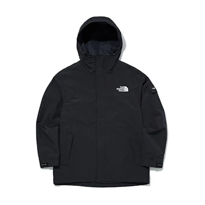 TNF Outdoor Waterproof Hooded Jacket Unisex Black Windbreaker NJ3BL53A