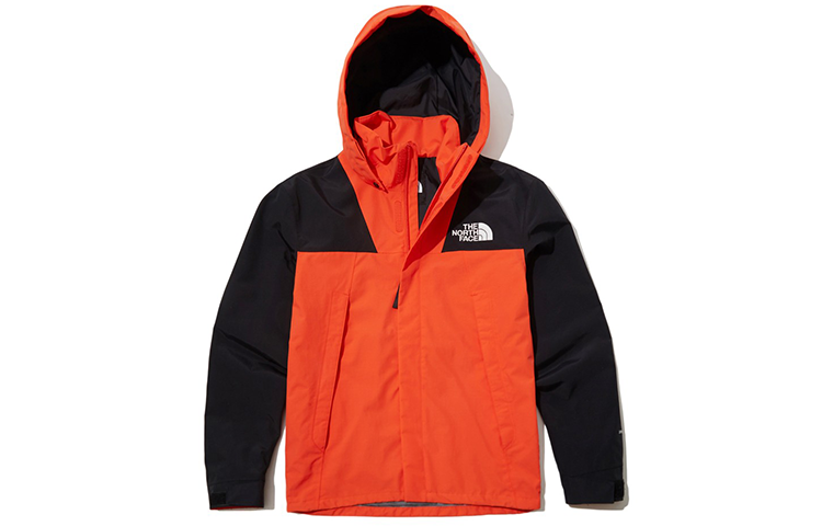 TNF Outdoor Waterproof Windproof Hoodie Jacket Orange - Couples Style NJ2HL09D