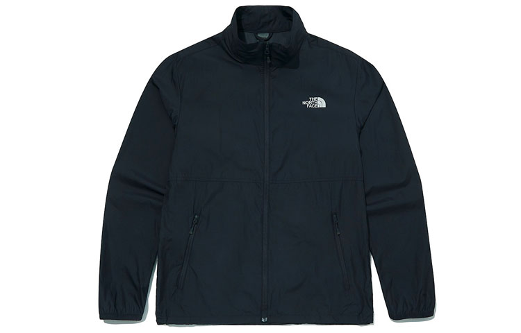 TNF Outdoor Windproof Stand-up Collar Jacket - Charcoal NJ3LM04B
