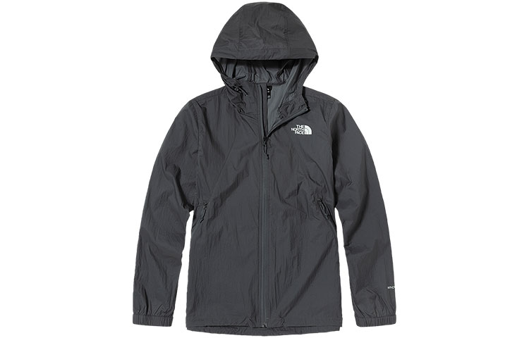 TNF Outdoor Windproof Water-Resistant Hooded Jacket - Gray NF0A4NEE-174