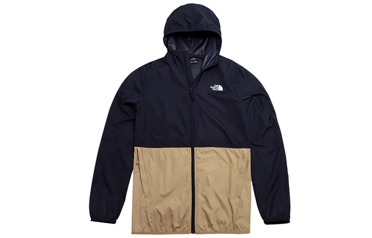 TNF Outdoor Windproof Waterproof Hooded Jacket Blue/Brown NF0A4NEF-10N