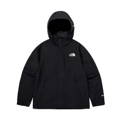 TNF Oversized Black Hoodie Zip Jacket with Pockets NJ2GQ02A
