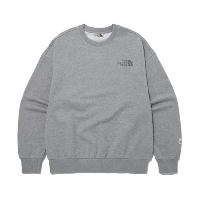 TNF Oversized Crewneck Grey Long-Sleeve Sweatshirt NM5MP50J