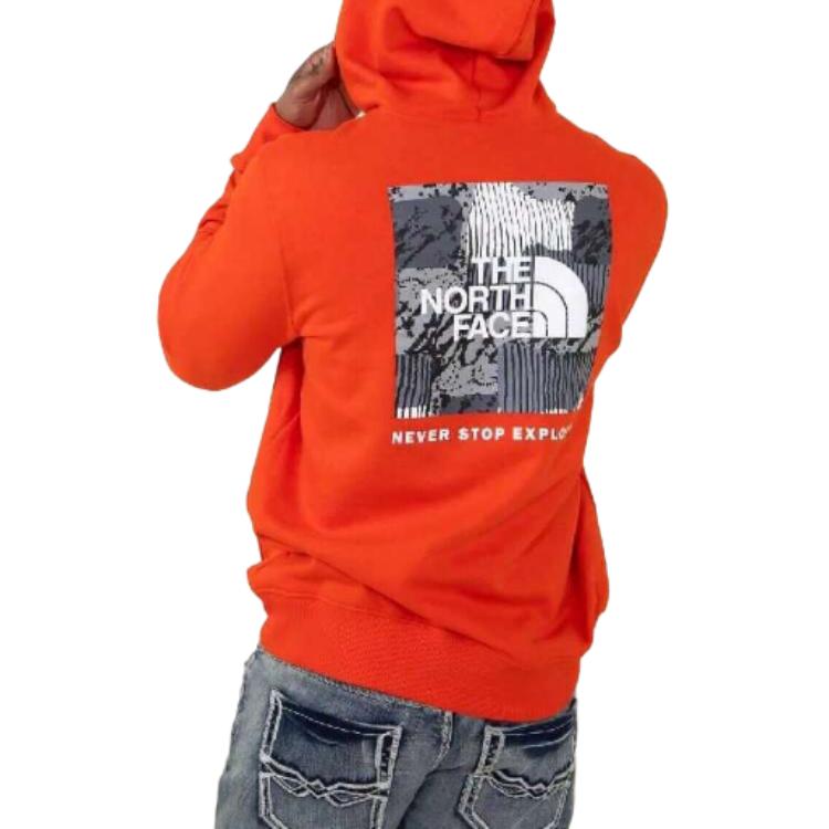 TNF Oversized Orange Hoodie with Letter Logo Design NF0A7UNS-LWO 圖 6