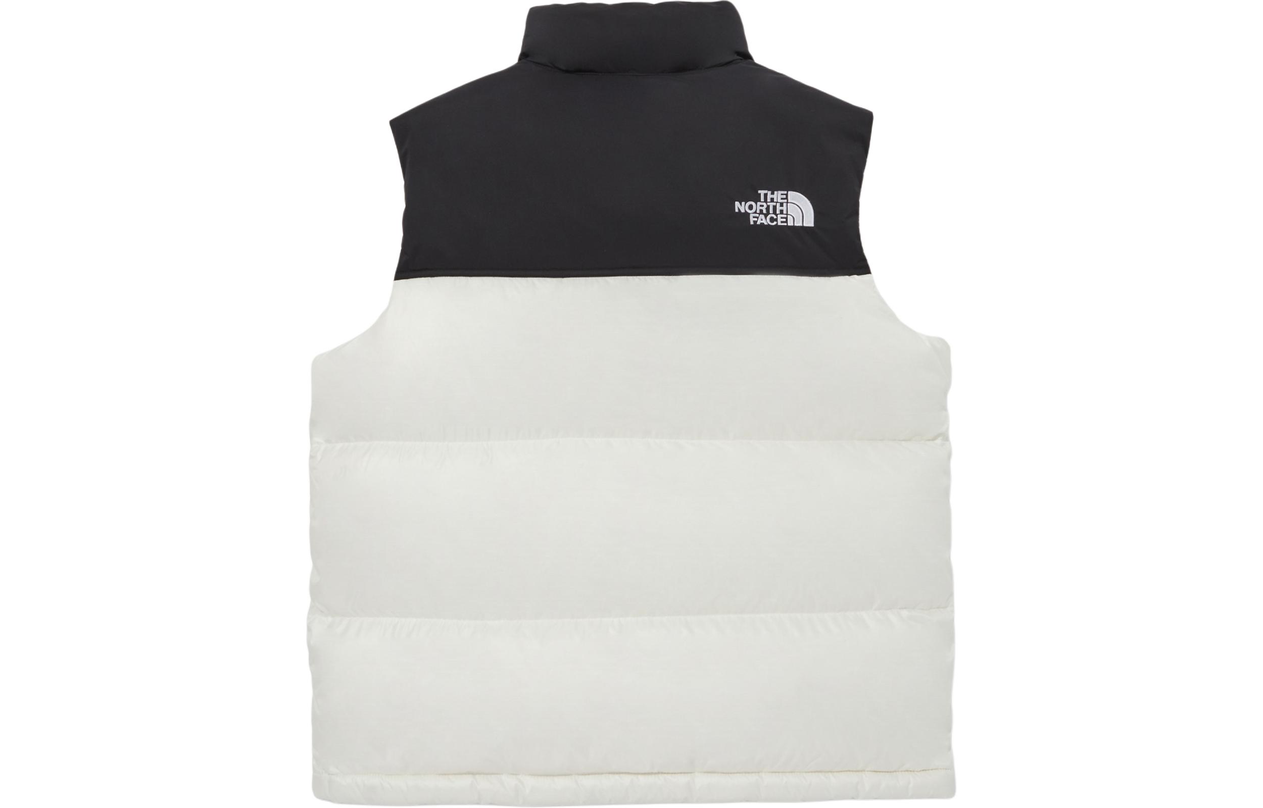 Lookbook The North Face 羽絨Logo背心 米色 男女通用 NV1DQ51K