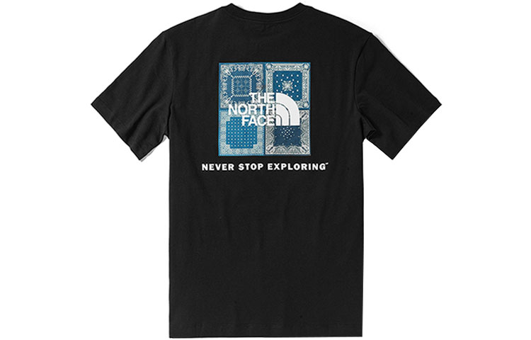 The North Face Paisley Print Vintage Unisex Black T-Shirt NF0A4UDW-JK3