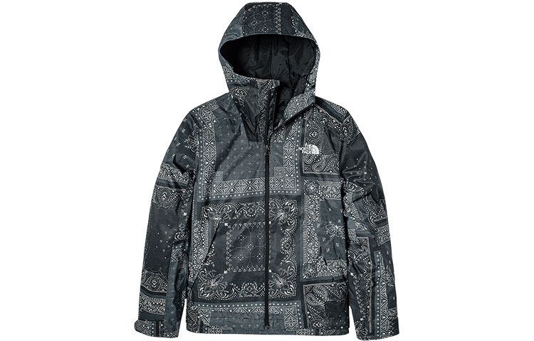 The North Face Paisley Print Waterproof Softshell Jacket - Black NF0A7QPN-LJ7