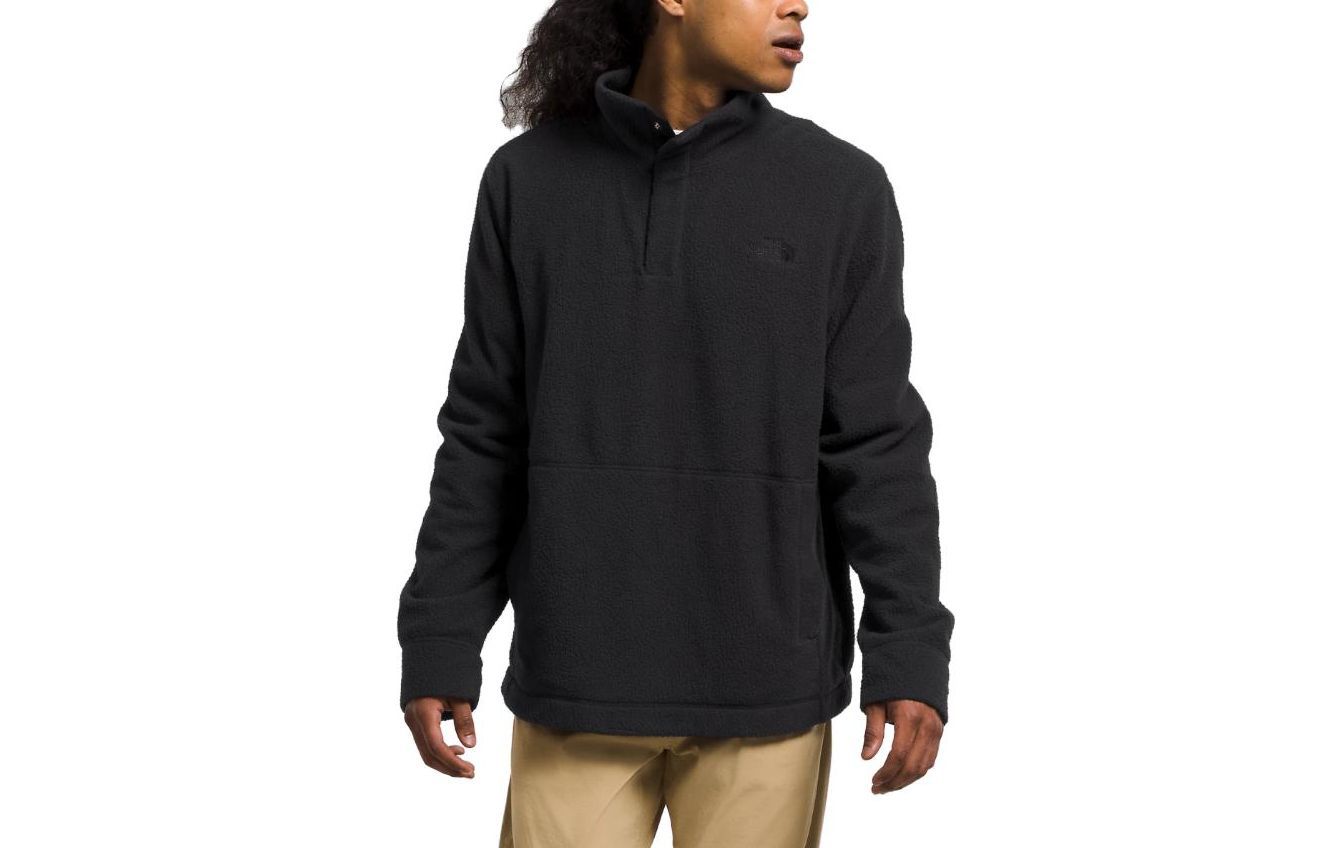 The North Face Pali Pile Fleece ¼-Snap Pullover Sweatshirt Black Men’s NF0A84H5-JK3