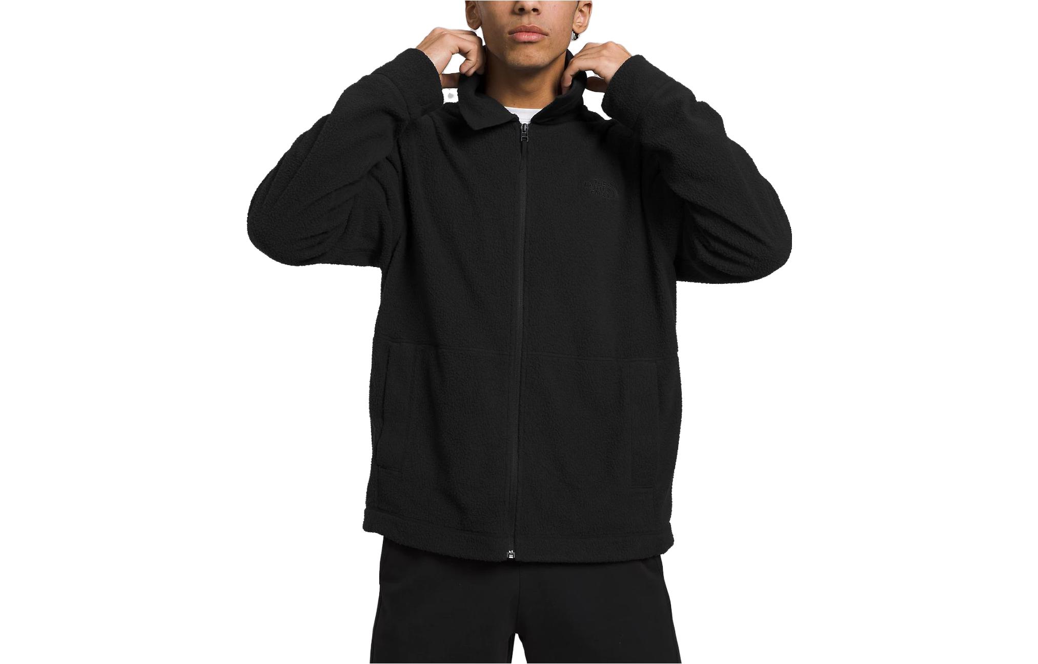 Buy ノースフェイス パリパイル フリースジャケット ブラック 長袖ジップコート NF0A84H7-JK3