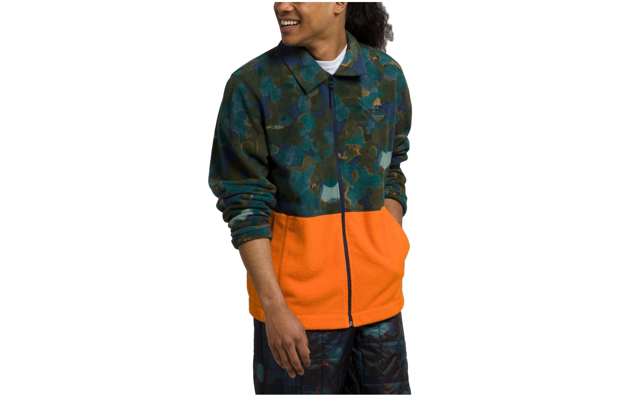 TNF Pali Pile Fleece Jacket Camouflage Zip-Up Long Sleeve Jacket NF0A84H7-O8E