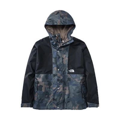 TNF Patchwork Camo Hooded Jacket for Men - Fall Collection, Multicolor NF0A5K2R-549