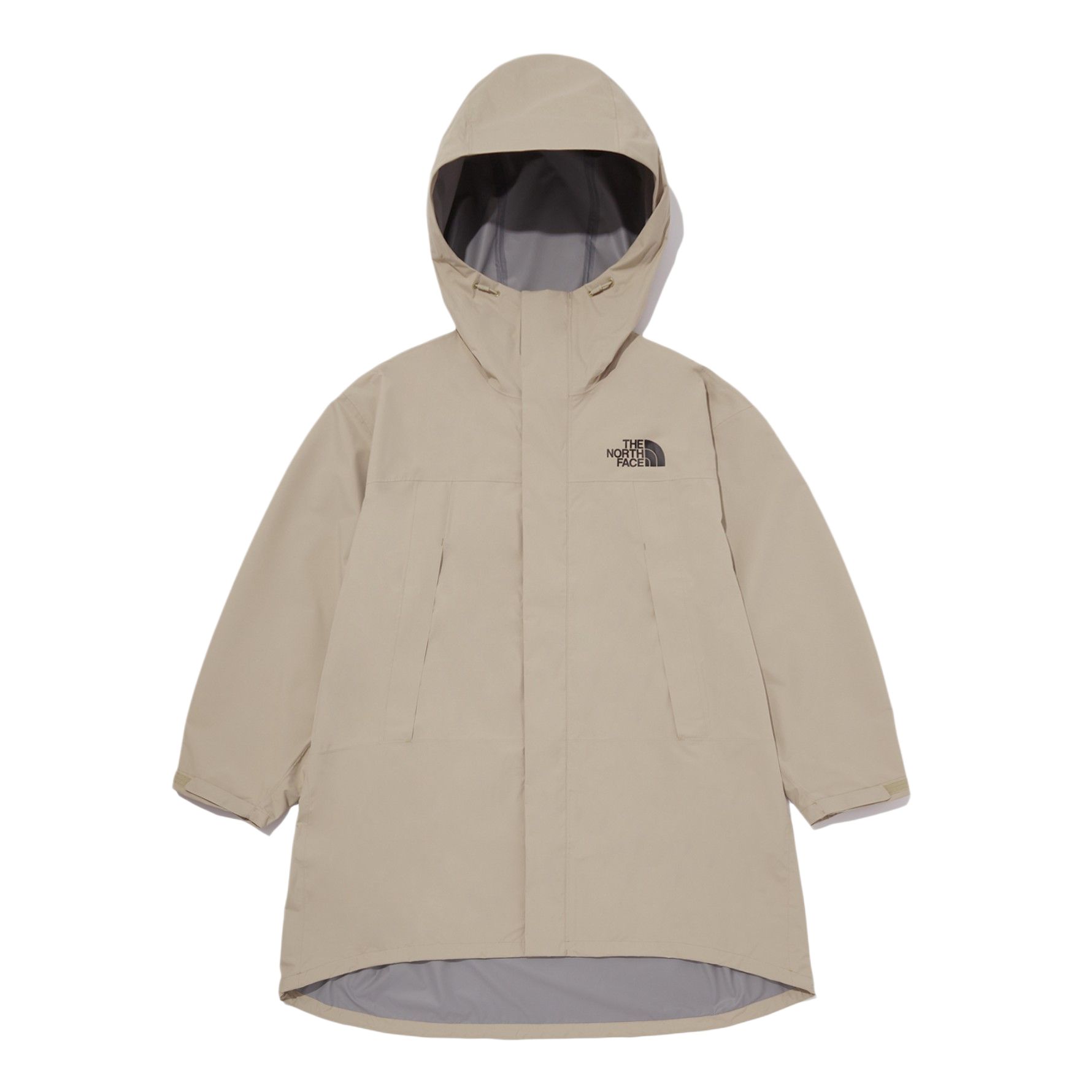 TNF Picton Raincoat Beige Hoodie Logo Print Jacket Men NC2HQ00C