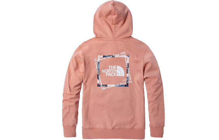 TNF Pink Casual Outdoor Pullover Hoodie - Unisex 5B3Z-R13