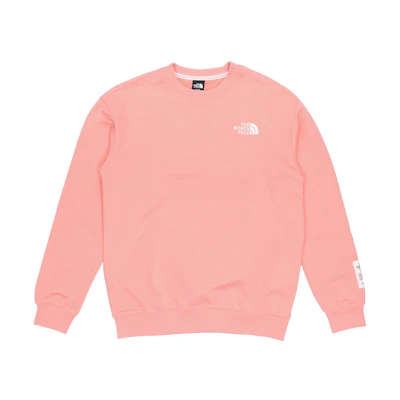 TNF Pink Embroidered Logo Crewneck Sweatshirt Unisex NM5MM01D