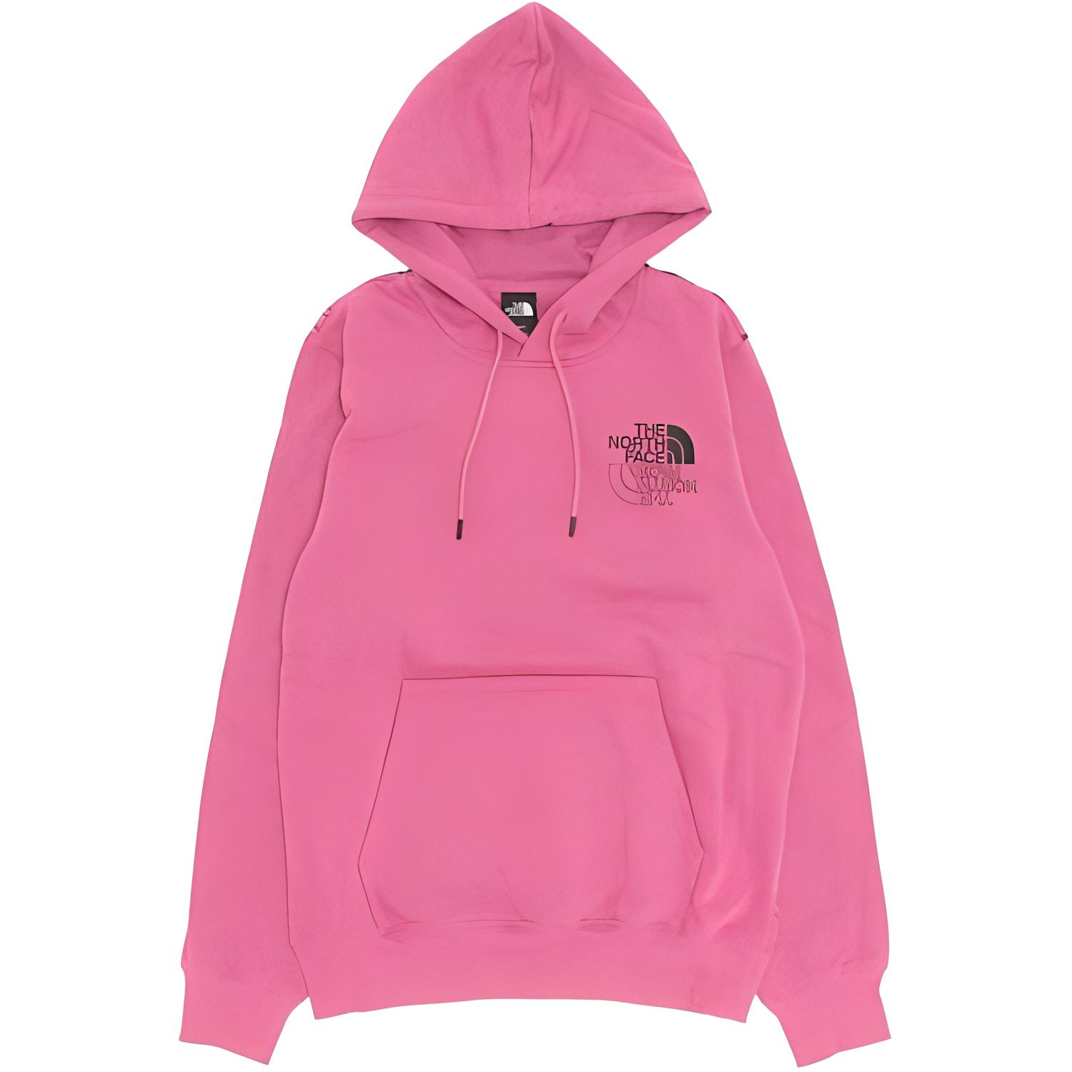 TNF Pink Graphic Injection Logo Hoodie - Relaxed Fit NF0A7UO5-8F0