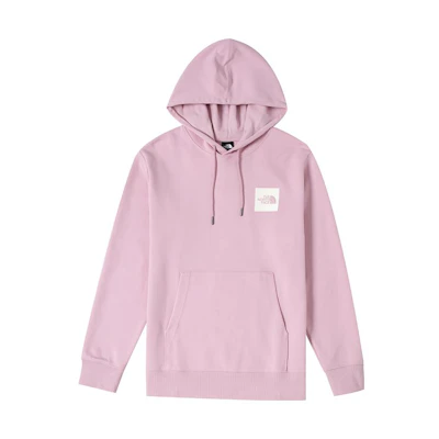 TNF Pink Logo Print Hoodie with Drawstring and Long Sleeves NF0A7QV2-6R0
