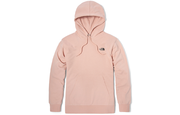 TNF Pink Logo Print Pullover Hoodie - Breathable Knit Unisex NF0A5JVS-UBF