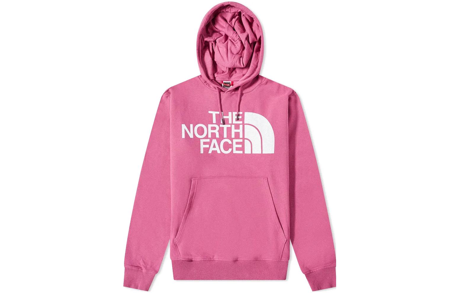 TNF Pink Pullover Hoodie with Solid Logo Print NF0A3XYD-748