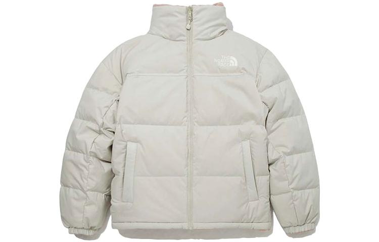 Shop THE NORTH FACE Pink Reversible Down Jacket Winter Unisex with Solid Logo Design NJ1DM73C