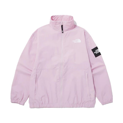 TNF Pink Solid Logo Zip-Up Jacket Unisex NJ3BP03N