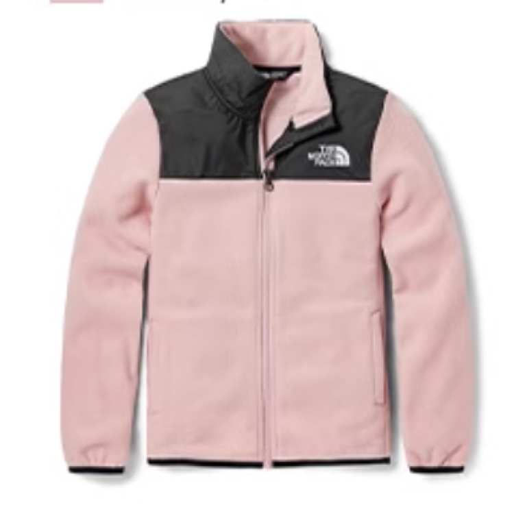 TNF Pink Unisex Comfortable Zip-Up Stand Collar Jacket NF0A4NDA-0KT