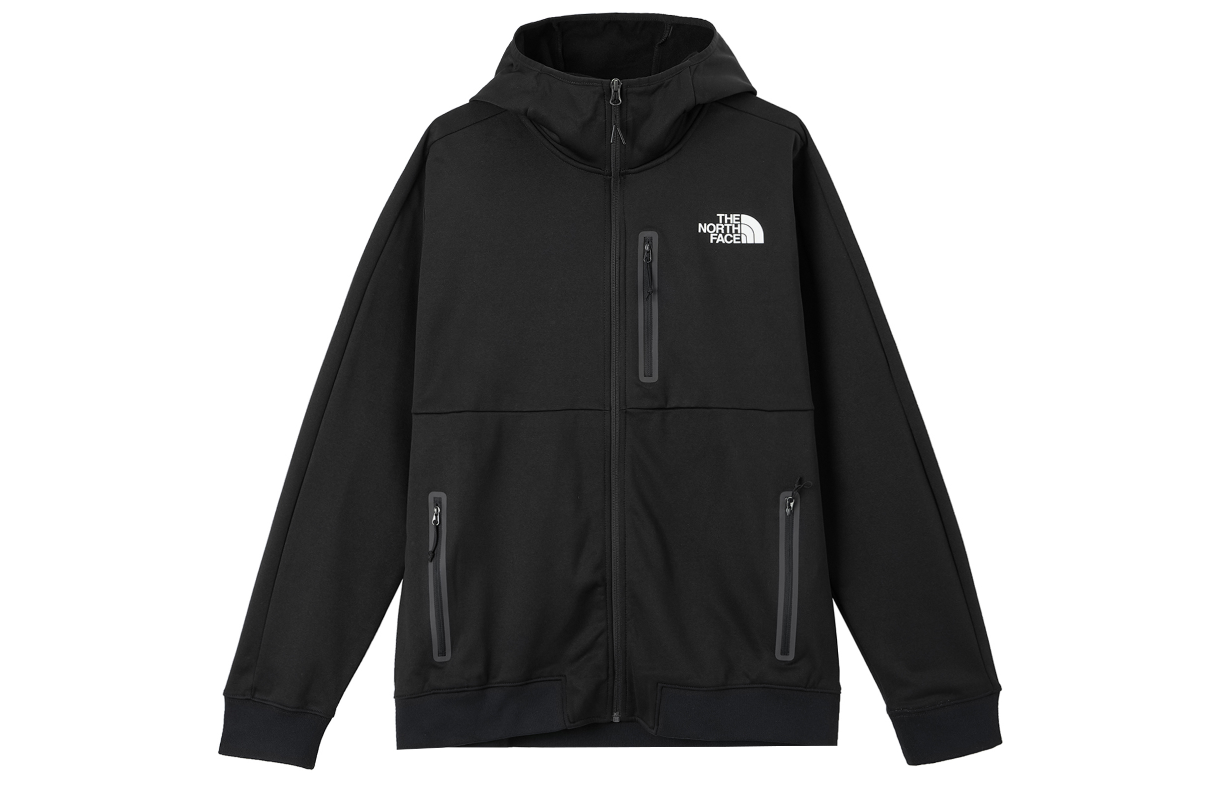 TNF Pioneer Peak Full Zip Hoodie Black Logo Jacket NF0A7T5K-JK3
