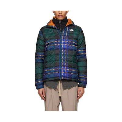 TNF Plaid Zip-Up Long Sleeve Jacket Blue Green NF0A5J17-9D1
