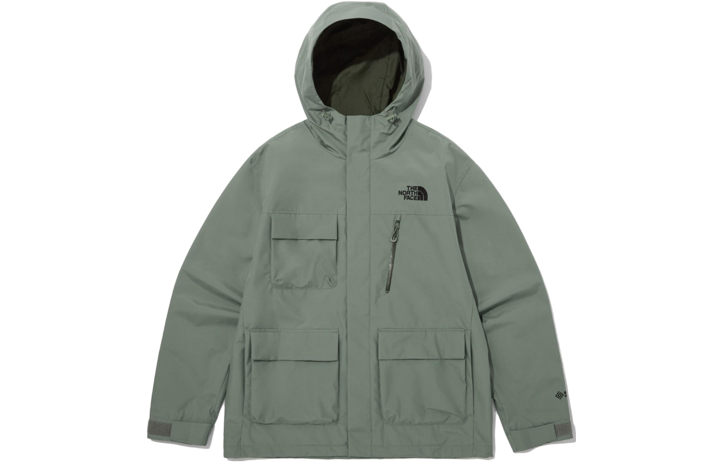 The North Face Plain Logo Outdoor Multi-Pocket Jacket Green NJ2GP59C