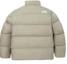 Lookbook The North Face Plain Zip-Up Long Sleeve Puffer Jacket Unisex Light Beige. NJ3NQ51D