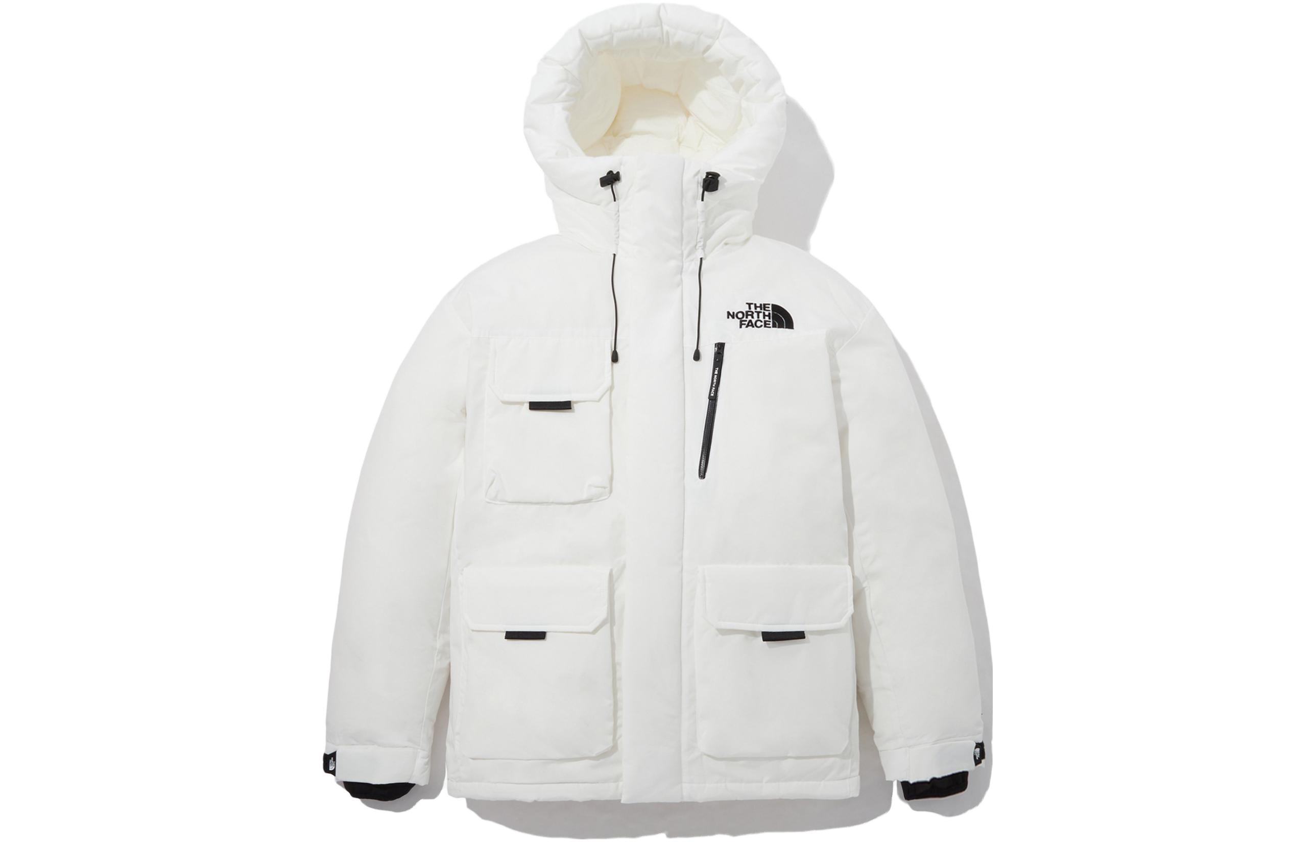 TNF Polar Air Multi-Pocket Logo Down Jacket Unisex White NJ1DP66B