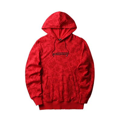 TNF Printed Breathable Knit Hoodie Unisex Red NF0A4UDP-0WQ