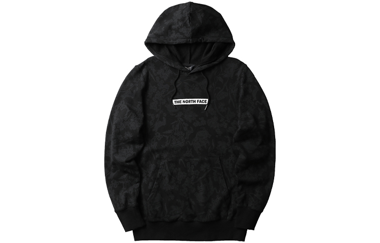 TNF Printed Breathable Knit Hoodie Unisex Black NF0A4UDP-0WN