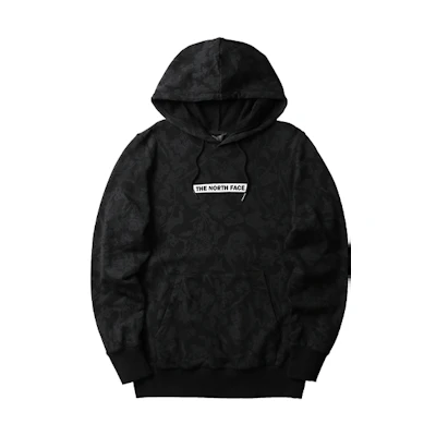 TNF Printed Breathable Knit Hoodie Unisex Black NF0A4UDP-0WN