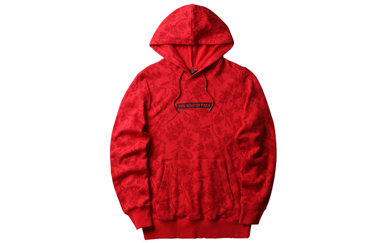 TNF Printed Breathable Knit Hoodie Unisex Red NF0A4UDP-0WQ 圖 2